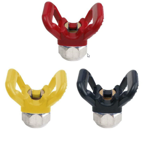 End of airless gun - tip guard